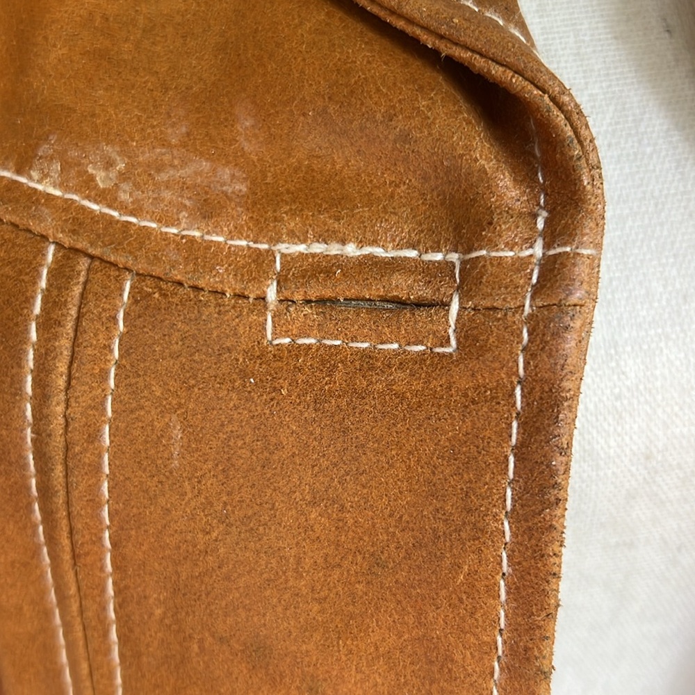 Light brown leather jacket from Wilson’s leather a size small - Picture 7 of 9